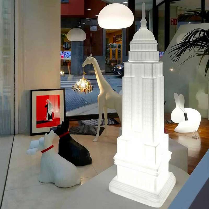 QEEBO Empire table lamp with rechargeable White Led L24 W24 H85cm