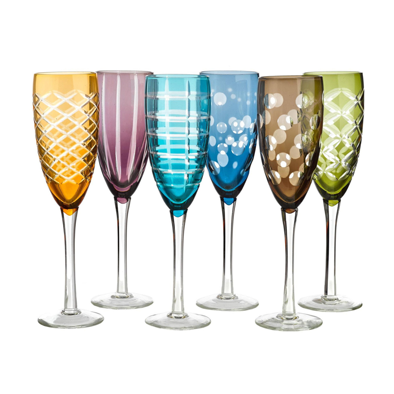 POLSPOTTEN Champagne Blocks Multicolour Set 6