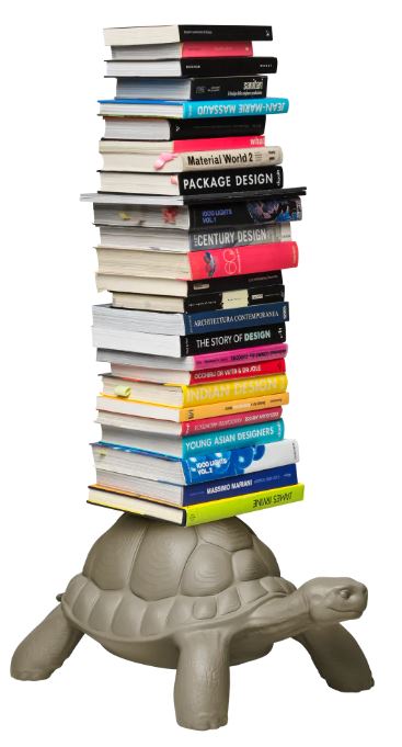 QEEBOO Turtle Carry Bookshelf Dove Grey L40 W58 H93cm