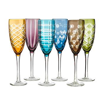 POLSPOTTEN Champagne Blocks Multicolour Set 6